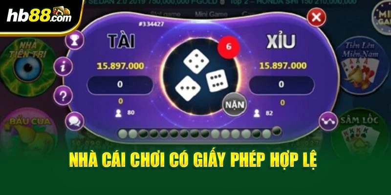 Nhà cái chơi có giấy phép hợp lệ