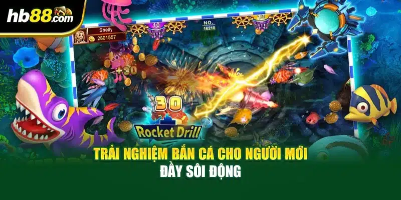 Trải nghiệm bắn cá cho người mới đầy sôi động